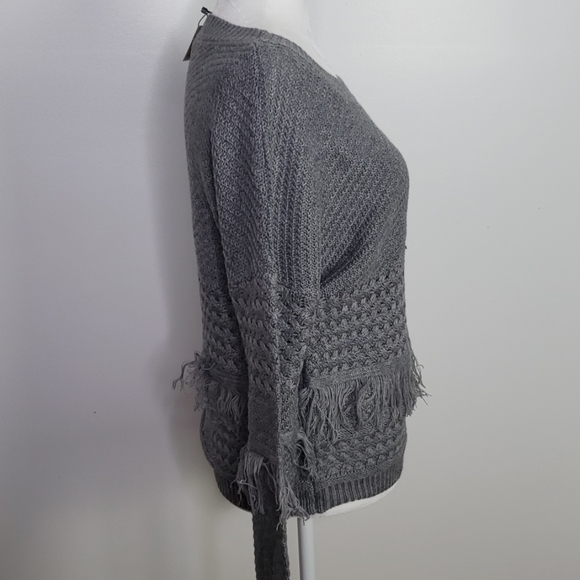 NWT BB Dakota Candace Fringe Sweater Sz. Small - Picture 4 of 8